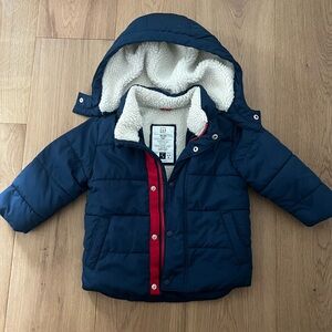 Baby Gap Cold Control Max Winter Puffer Jacket Coat 18-24 Blue Red Boys Girl